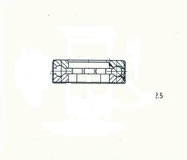 STB0284 非标不锈钢推力球轴承 尺寸参数：φ9.8×φ17.5×5.6  产品编号:STB0284