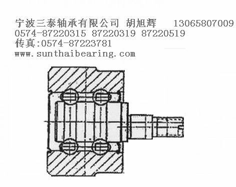 非标双列深沟球轴承 尺寸：ФM8*Ф44.9*29.925*55  产品编号：STB0168