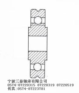 带V型槽非标深沟球轴承 尺寸：φ3.5*φ10*2*2.9 产品编号：STB0170