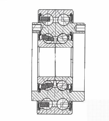 双内圈双列角接触调心球轴承 尺寸：φ25*φ90*30.5*46 产品编号：