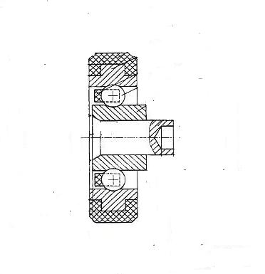 包塑轴承 STB0233 尺寸参数：φ6×φ26×8 产品编号:STB0233 