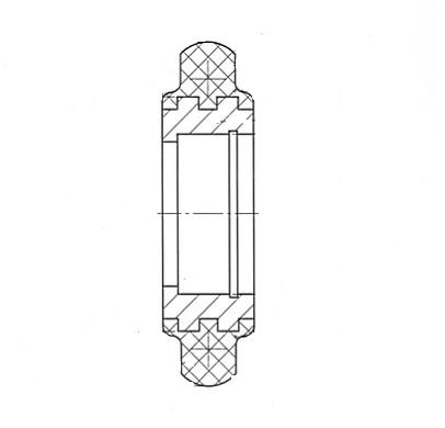 聚氨酯轮STB0240 尺寸参数：φ26×φ55.8×15 产品编号:STB0240 