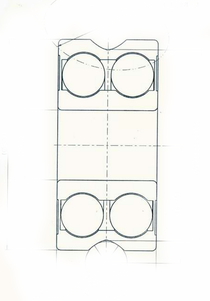 STB0381非标双列交接触轴承  尺寸参数：10*30*14.3  产品编号：STB0381