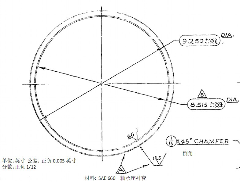 STB0434 机械配件-铜轴套 尺寸参数：216.28*234.95*34.925  产品编号：STB0434