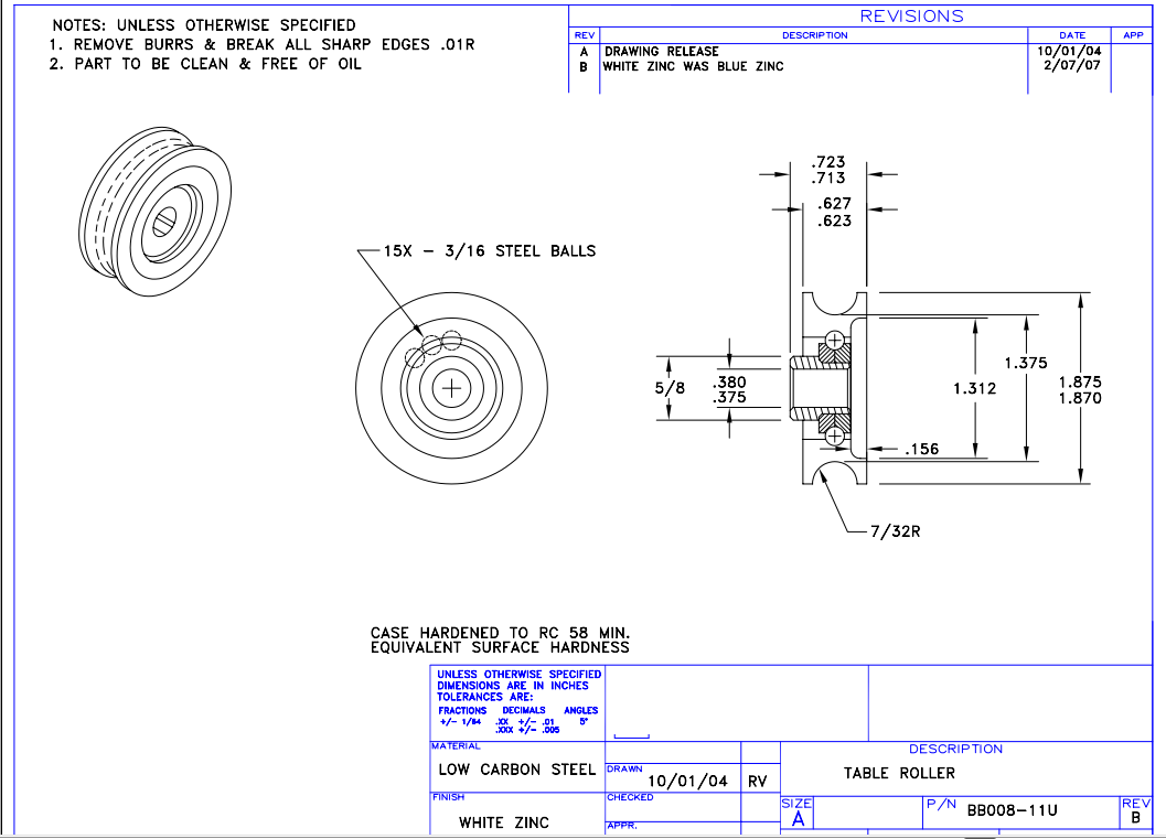 STB0501 非标满球滚轮轴承 尺寸9.65*47.625*18.3642  产品编号:STB0501