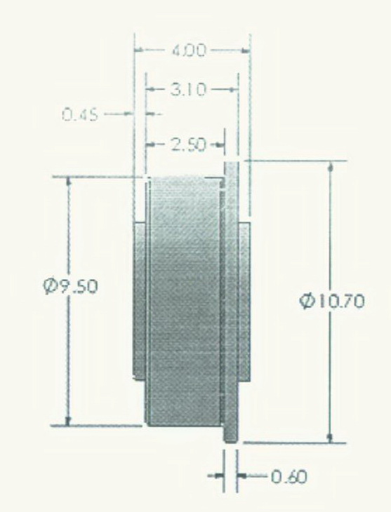 STB0507 非标FR166ZZ轴承 尺寸：4.73*10.7*3.1*4 产品编号:STB0507