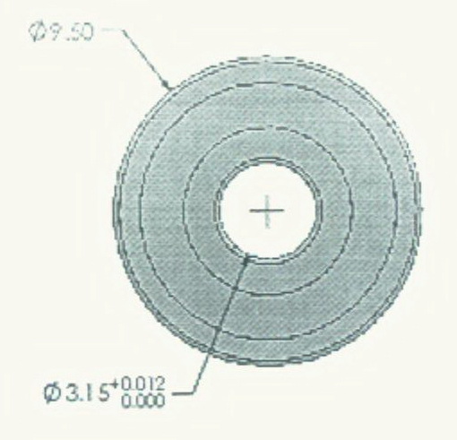 STB0509 非标R2ZZ轴承 尺寸：3.15*9.5*4 产品编号:STB0509